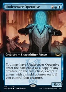 MTG ■青/英語版■《内密の調査員/Undercover Operative》▲拡張アート▲ ニューカペナの街角 SNC 　