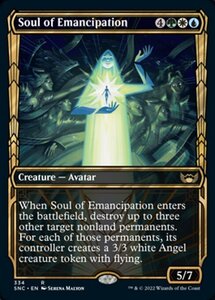 MTG ■金/英語版■《解脱の魂/Soul of Emancipation》▲ショーケース▲ ニューカペナの街角 SNC 　