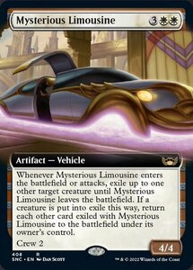 MTG ■白/英語版■《謎めいたリムジン/Mysterious Limousine》▲拡張アート▲ ニューカペナの街角 SNC 　