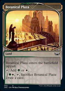 MTG ■土地/英語版■《植物広場/Botanical Plaza》▲ショーケース▲ ニューカペナの街角 SNC 　