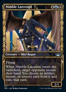 MTG ■金/英語版■《敏捷な窃盗犯/Nimble Larcenist》★ショーケースFOIL★ ニューカペナの街角 SNC 　