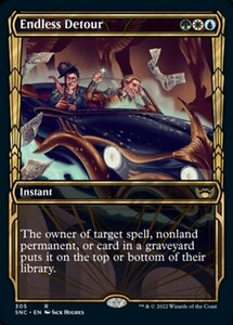 MTG ■金/英語版■《終わりなき迂回/Endless Detour》★箔押しFOIL★ ニューカペナの街角 SNC 　