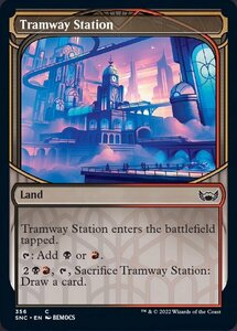 MTG ■土地/英語版■《路面列車駅/Tramway Station》★ショーケースFOIL★ ニューカペナの街角 SNC 　