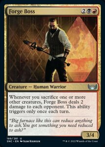 MTG ■金/英語版■《鍛冶場の親方/Forge Boss》★FOIL★ ニューカペナの街角 SNC 　