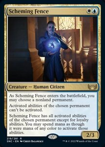 MTG ■金/英語版■《策謀の故買人/Scheming Fence》★FOIL★ ニューカペナの街角 SNC 　