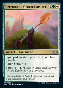 MTG ■金/英語版■《儀礼用シャベル/Ceremonial Groundbreaker》★FOIL★ ニューカペナの街角 SNC 　