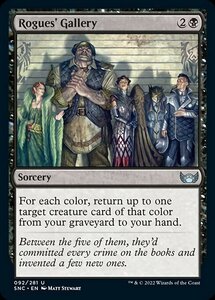 MTG ■黒/英語版■《悪党の展示場/Rogues' Gallery》★FOIL★ ニューカペナの街角 SNC 　