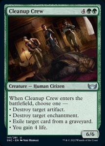 MTG ■緑/英語版■《掃除係/Cleanup Crew》★FOIL★ ニューカペナの街角 SNC 　