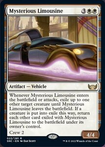 MTG ■白/英語版■《謎めいたリムジン/Mysterious Limousine》★FOIL★ ニューカペナの街角 SNC 　