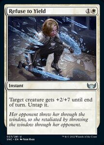 MTG ■白/英語版■《屈服の拒否/Refuse to Yield》★FOIL★ ニューカペナの街角 SNC 　