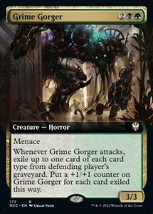 MTG ■金/英語版■《汚濁喰らい/Grime Gorger》▲拡張アート▲ ニューカペナの街角:統率者　NCC