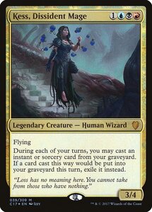 MTG ■金/英語版■ 《反体制魔道士、ケス/Kess, Dissident Mage》★FOIL★ 統率者2017 C17