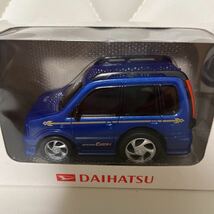 レア　ダイハツ　ムーヴカスタム DAIHATSU MOVE CUSTOM L900系 エアロダウンカスタム　ドライブタウン プルバックカー ミニカー　ブルー_画像2