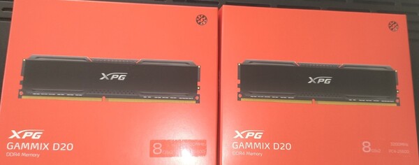 合計32GB ddr4 3200mhz 8GB×2 2セット