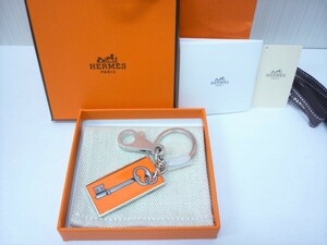  new goods HERMES Hermes key holder i dragon John key key Ora nju poppy orange a