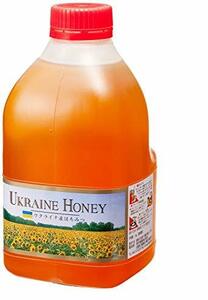 2ｋｇ [熊手のはちみつ] ウクライナ産 はちみつ 純粋蜂蜜 ( ポリ 2kg / 大容量 ) 無添加 100％純粋