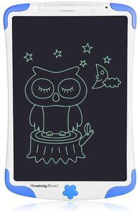 電子パッド 電子メモ帳 ペン立て 単語帳 筆談ボード 書いて消せるボード 学校とオフィスのための手書き紙の落書きパッド10インチ(青)