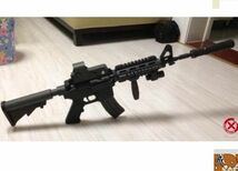 ペーパークラフト 模型 アサルトライフルM4カービンm4a1 工作　本　冊子　大人　銃器　マシンガン_画像5