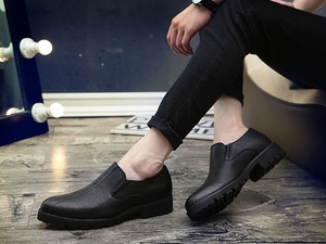 * new goods * men's TL71282-24.0cm/38 slip-on shoes business shoes black (2 color ) thickness bottom put on footwear feeling ..