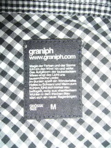 321-158♂：Design Tshirts Store　graniph　グラフィス　ギンガムチェック　クレージーパターン　size.M　色.黒白　プレッピー　IVY_画像4