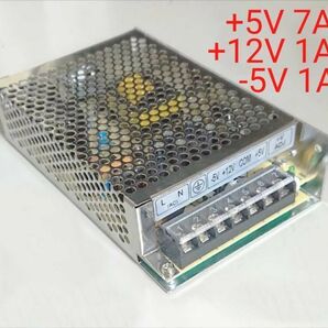 スイッチング電源 5V7A 12V1A -5V1A レギュレーター DC出力 大容量 パワーサプライ アーケード筐体やアケゲーレトロゲーム基板に