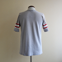 70s Champion WIN フットボールTシャツ OHIO STATE 表記L 後期 バータグ グレー MADE IN USA ビンテージ チャンピオン 古着_画像3