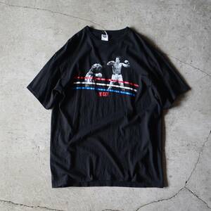 映画 ROCKY ムービーTシャツ 表記XL 黒 DELTA 100％ COTTON / ロッキー シルベスター スタローン ボクシング 古着 ビンテージ USA 