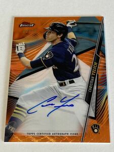 ＜今季絶好調!!＞■大人気オレンジリフ!! イエリッチ(YELICH) 25枚限定 直筆サインカード(AUTO)■2020 FINEST !! ／ イチロー・スタントン