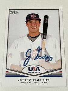 ＜今季ツインズで復活!!＞■激レア!! J.ギャロ(GALLO) 直筆サインカード(AUTO)■2011 TOPPS 18U USA !!