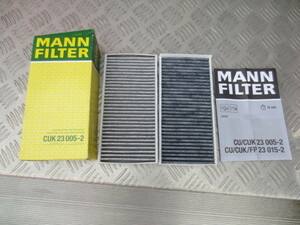 BMW Mini MINI (2 series X1) CUK23005-2 2 piece entering MANN air conditioner filter . smell activated charcoal pollen *PM2.5 removal unused goods new goods 