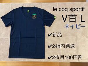 新品★ルコックスポルティフ le coq sportif Tシャツ V首