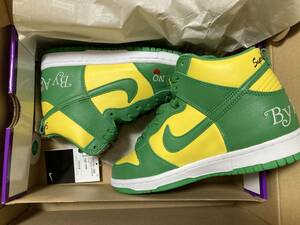 【25.5cm】Supreme Nike SB DUNK HIGH OG QS BY ANY MEANS Yellow