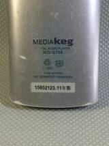 A3368☆KENWOOD ケンウッド ポータブルオーディオプレーヤー MP3プレーヤー MEDIAkeg MG-G708 11年製【ジャンク】_画像5