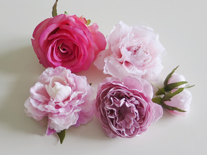  замечательный . цветок * искусственный цветок материалы . цветок часть розовый серия 5 шт KI 1