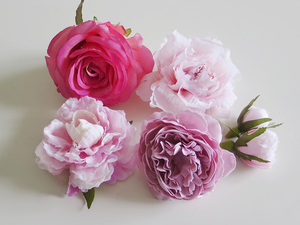  wonderful . flower * artificial flower material . flower part pink series 5 piece KI 1