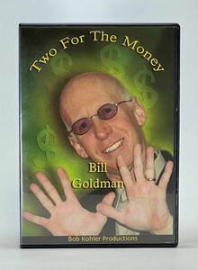  jugglery DVD*Two For The Money Bill Goldman* Gold man *.... Magic * prompt decision have 
