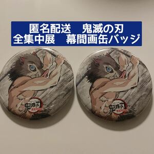 鬼滅の刃　全集中展　無限列車編　遊郭編　幕間画　ランダム　缶バッジ　嘴平伊之助　2個セット