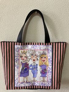 ミニトート(ロラライハリス・Royal Tea)ハンドメイド