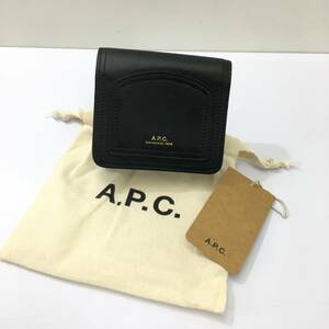 KZ4715★A.P.C. : Louisette コンパクトウォレット★黒 コインケース アーペーセー ルイゼット