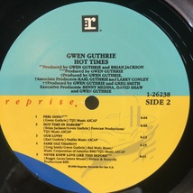 Gwen Guthrie / Hot Times LP Reprise Records_画像5