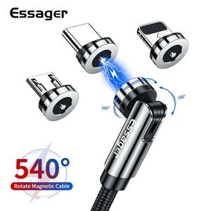 Essager 540 回転させて磁気ケーブル高速充電マグネット充電器マイクロusbタイプcケーブル携帯電話用iphone xiaomi