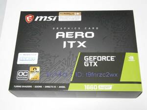 msi GeForce GTX 1660 SUPER AERO ITX OC GTX1660super 6GB グラフィックカード ビデオカード グラボ0568