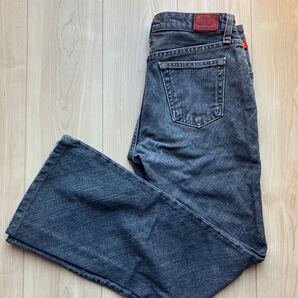 脚長効果!BOBSON ボブソン ブーツカットブラックデニム