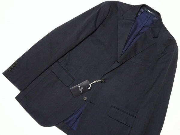 ◆Aquascutum/アクアスキュータム◆段返り3B ヘリンボーン コットンジャケット【AB6】9.3万