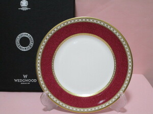 新品　Wedgwood／ウェッジウッド　ユーランダーパウダー　ルビー（ULANDER　POWDER　RUBY）　18センチプレート