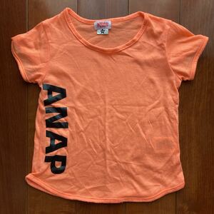 ANAP・アナップ・半袖・Tシャツ・オレンジ・100