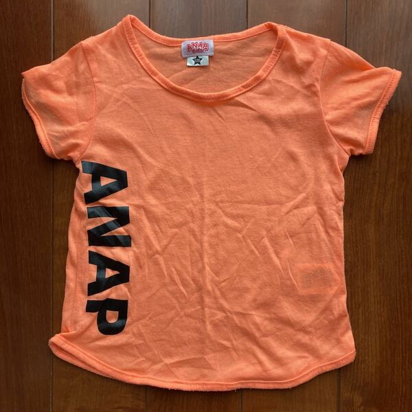 ANAP・アナップ・半袖・Tシャツ・オレンジ・100