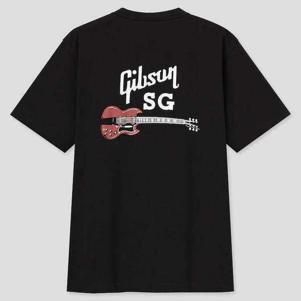 ユニクロ Gibson ギブソン・ギターズ SG Tシャツ Mサイズ