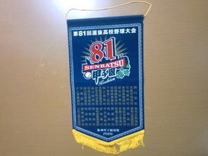 2009年 第81回 選抜高校野球大会 全出場校 記念 ペナント 