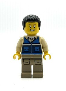 即決 新品 未使用　レゴ LEGO ミニフィグ ミニフィギュア シティ　レスキュー隊の男性　男の人　②